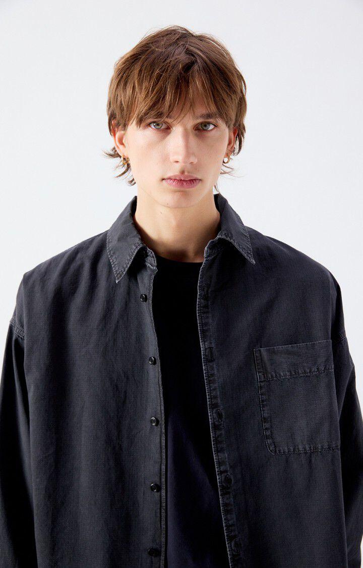 American Vintage Tysco Shirt Oversized Hemd Herren Anthrazit 